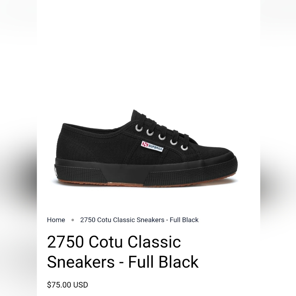 Brand new in the box & NWT, Superga 2750 Cotu Classic Sneakers size 7.5W, 6M